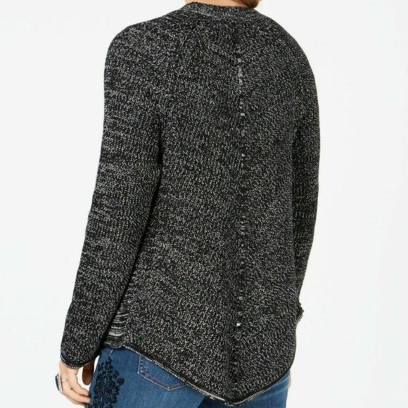 Style & Co S Black White Sweater BH52 - Picture 2 of 3